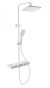 Душевая стойка со смесителем Wonzon & Woghand Shelf WW-B3552-MW белая матовая с термостатом
