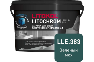 Затирка цементная Litokol Litochrom Luxury Evo LLE.383 Зеленый мох, 2 кг Затирка цементная Litokol Litochrom Luxury Evo LLE.383 Зеленый мох, 2 кг