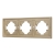 Рамка пластиковая FRM-TENDO-SFPL-3-GD, Arlight, 054651
