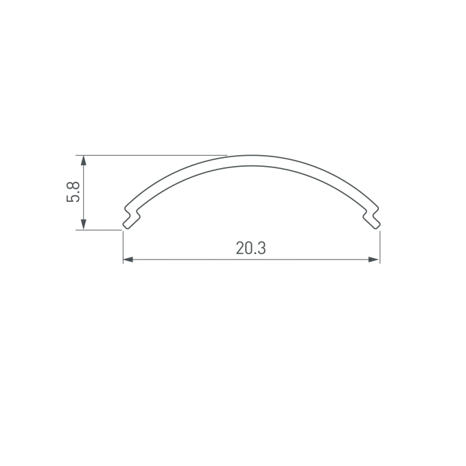 Экран ARH-KANT-H16-2000 Round Clear-PM, Arlight, 016633, изображение 2 Экран ARH-KANT-H16-2000 Round Clear-PM, Arlight, 016633, изображение 2