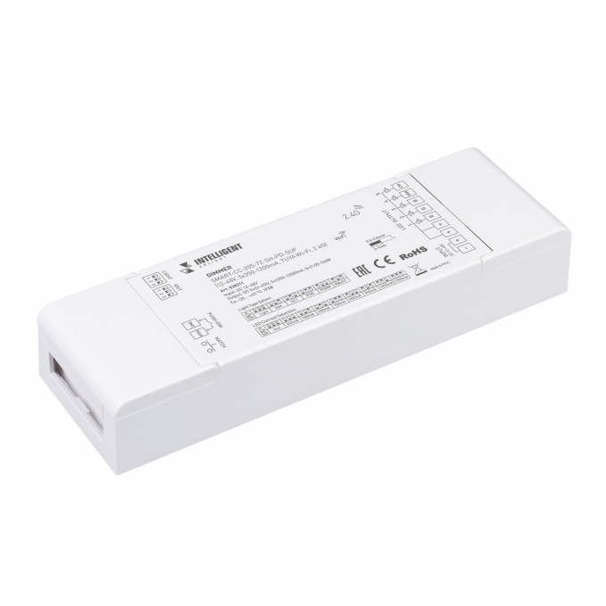 INTELLIGENT ARLIGHT Диммер SMART-CC-205-72-SH-PD-SUF (12-48V, 5x350-1200mA, TUYA Wi-Fi, 2.4G), Arlight, 038211, изображение 1 INTELLIGENT ARLIGHT Диммер SMART-CC-205-72-SH-PD-SUF (12-48V, 5x350-1200mA, TUYA Wi-Fi, 2.4G), Arlight, 038211, изображение 1