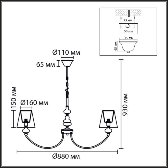Люстра Е14 8*40W 220V KENTUKI CLASSI LN26 052 LUMION 8283/8, схема товара Люстра Е14 8*40W 220V KENTUKI CLASSI LN26 052 LUMION 8283/8, схема товара