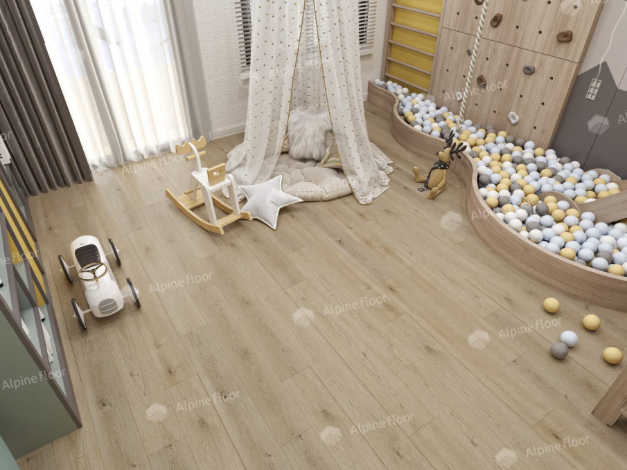 Кварцвиниловая плитка Alpine Floor Easy Line Дуб Миндальный, ЕСО 3-27 Кварцвиниловая плитка Alpine Floor Easy Line Дуб Миндальный, ЕСО 3-27