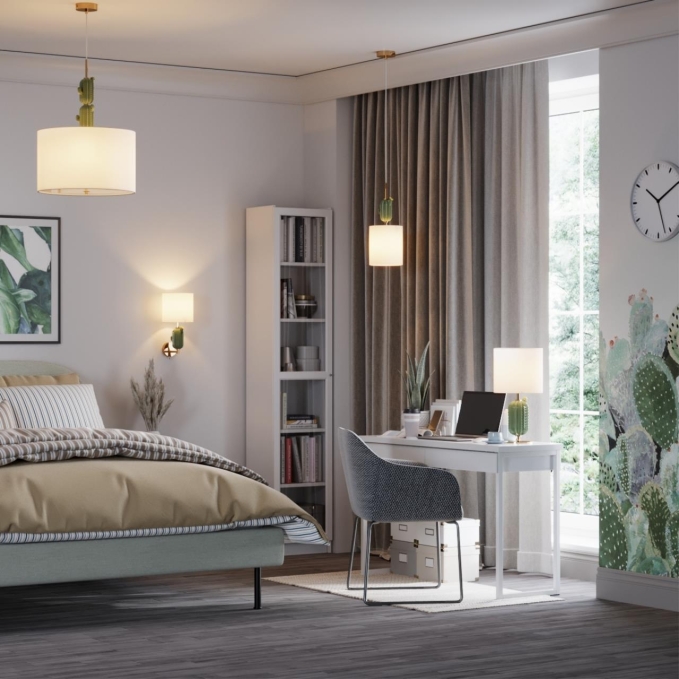 Бра E14 1*40W CACTUS MODERN ODL_EX24 099 ODEON LIGHT 5425/1W, композиция 5