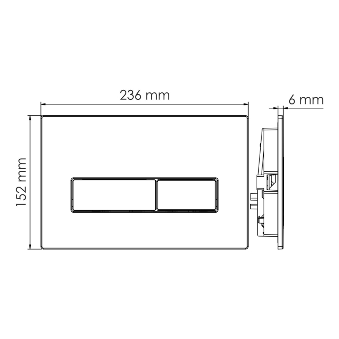 Система инсталляции для унитазов WasserKRAFT Vils 56TLT.010.ME.PG03