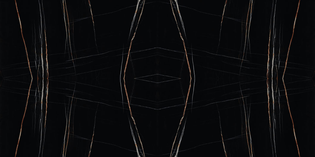 Керамогранит Laminam I Naturali Marmi Sahara Noir Extra Bocciardato Book Match F.B 162x324, LAMF0M0090