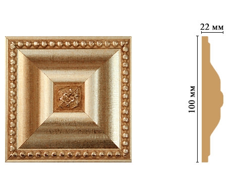 Вставка цветная Decomaster D209-933, 100x100x22 мм Вставка цветная Decomaster D209-933, 100x100x22 мм