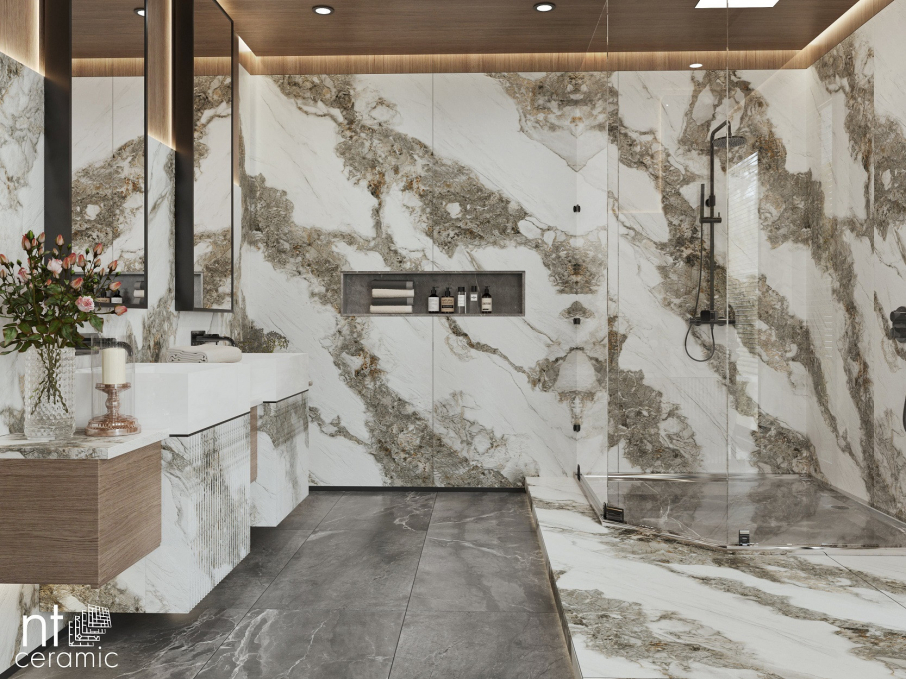 Керамогранит NT Ceramic Atlas Home Bianco Struttura 120x270, NTT3502M Керамогранит NT Ceramic Atlas Home Bianco Struttura 120x270, NTT3502M