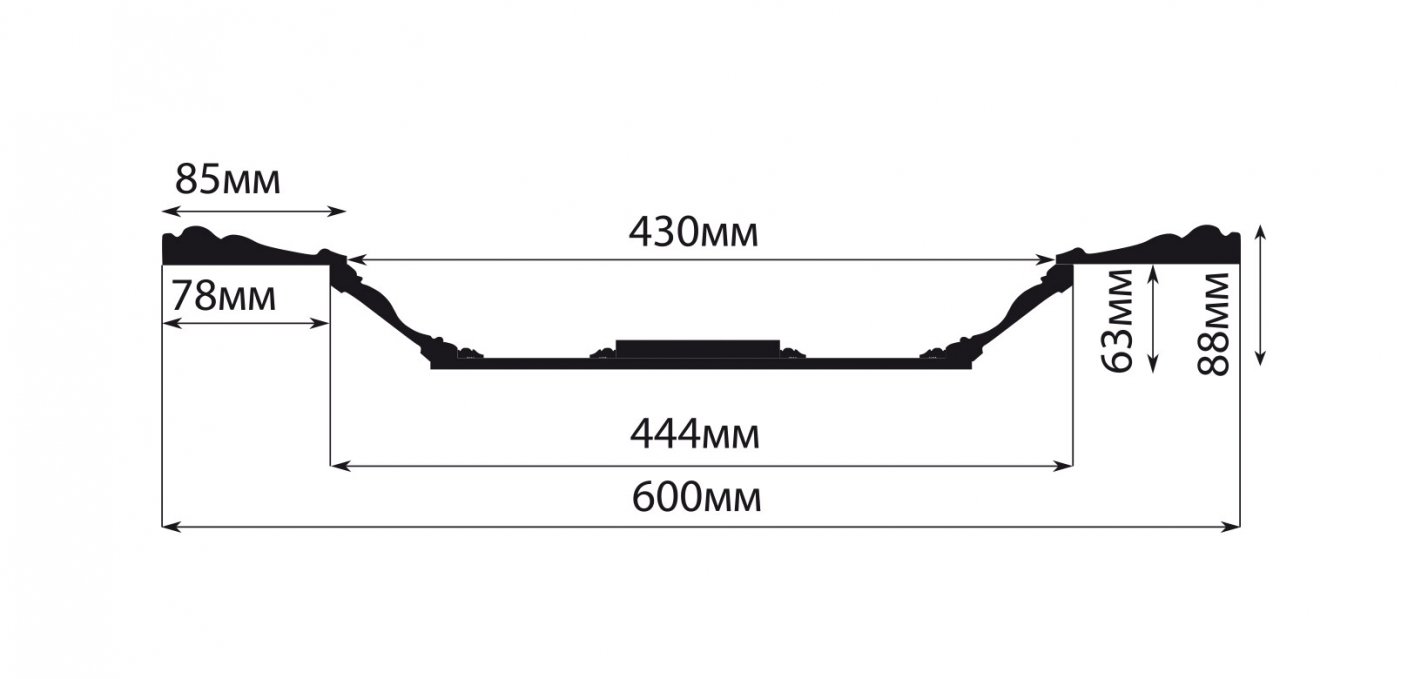 Кессон Decomaster KS-61-11, 600x600x88 мм Кессон Decomaster KS-61-11, 600x600x88 мм