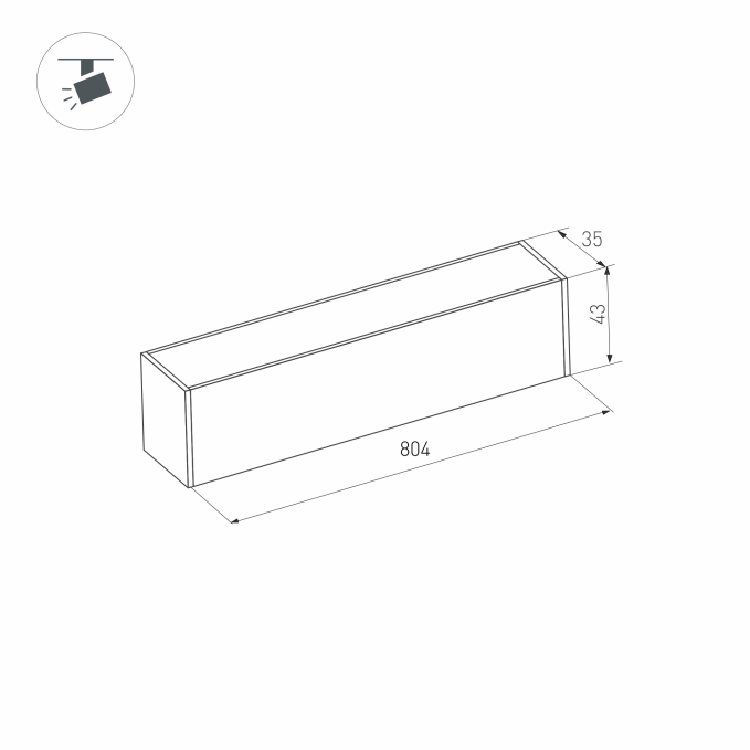 Светильник MAG-FLAT-45-L805-24W Day4000 (BK, 100 deg, 24V), Arlight, 026959, изображение 3 Светильник MAG-FLAT-45-L805-24W Day4000 (BK, 100 deg, 24V), Arlight, 026959, изображение 3