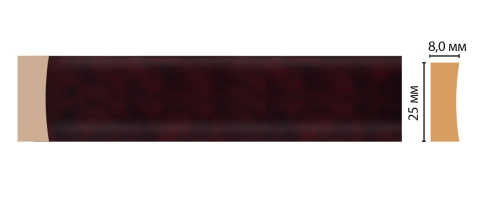 Молдинг Decomaster D046-62, 25x8x2400 мм