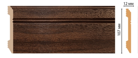 Плинтус напольный Decomaster D105-438ДМ, 107x12x2400 мм