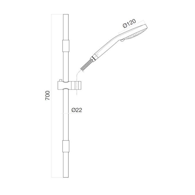 Душевой гарнитур Webert Shower Set AC0486010 золото глянцевый Душевой гарнитур Webert Shower Set AC0486010 золото глянцевый