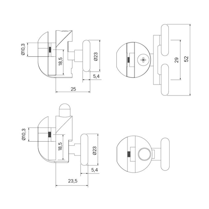 Ролик для душевой зоны Iddis Optima Home 966M23GR6DZ
