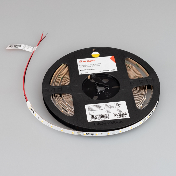 Светодиодная лента IC-A60-8mm 24V Warm3000 (4.8 W/m, IP20, 2835, 50m), Arlight, 052861, изображение 4 Светодиодная лента IC-A60-8mm 24V Warm3000 (4.8 W/m, IP20, 2835, 50m), Arlight, 052861, изображение 4