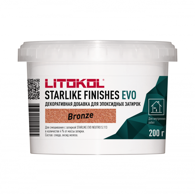 Добавка декоративная Litokol Starlike Finishes Bronze для затирки S.113 Neutro, 200 г Добавка декоративная Litokol Starlike Finishes Bronze для затирки S.113 Neutro, 200 г