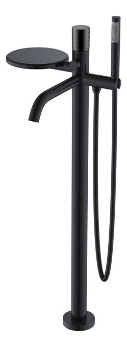 Смеситель напольный Boheme Stick 129-BB черный