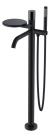 Смеситель напольный Boheme Stick 129-BB черный