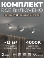 Комплект трековый Skylite №3, Hesby Lighting, HSBL_kompl_S003_VI1W4K Комплект трековый Skylite №3, Hesby Lighting, HSBL_kompl_S003_VI1W4K