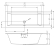 Ванна акриловая Riho Rething Cubic 160x70 B104001005 пристенная Ванна акриловая Riho Rething Cubic 160x70 B104001005 пристенная