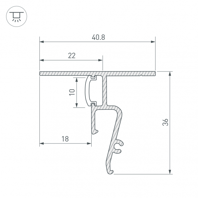 Профиль STRETCH-SHADOW-CEIL-2000 BLACK (A2-CONTOUR-PRO), Arlight, 040703, изображение 4 Профиль STRETCH-SHADOW-CEIL-2000 BLACK (A2-CONTOUR-PRO), Arlight, 040703, изображение 4