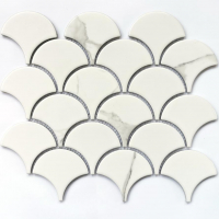Мозаика Bonaparte Mosaics Calacatta Scale 21.9x25.5 (74,4*70*6)
