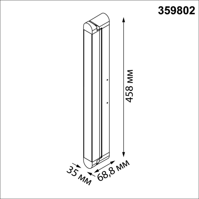 Светильник накладной с перекл. цв. температуры IP20 LED 24W 180-265V 2700К/3200К/4000К ITER OVER NT25 400 NOVOTECH 359802, схема товара