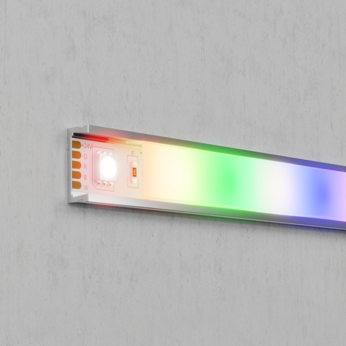 Светодиодная лента 24В 5050 14,4Вт/м Цветная (RGB) + 4000K 5м IP20, 10177, изображение 3
