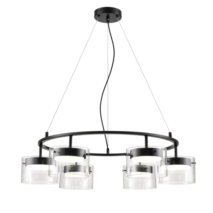 Светильник подвесной LED GX70 6*10W 220V NATALINA COMFI LN26 230 LUMION 8232/6, фото на цветном фоне 2 Светильник подвесной LED GX70 6*10W 220V NATALINA COMFI LN26 230 LUMION 8232/6, фото на цветном фоне 2