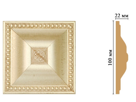 Вставка цветная Decomaster D209-937, 100x100x22 мм Вставка цветная Decomaster D209-937, 100x100x22 мм