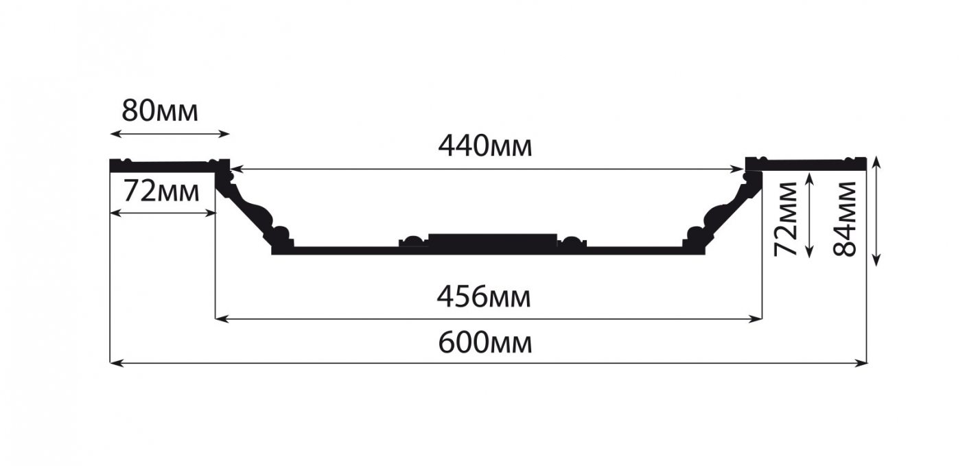 Кессон Decomaster KS-61-115, 600x600x84 мм Кессон Decomaster KS-61-115, 600x600x84 мм