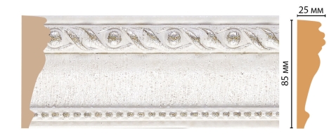 Молдинг Decomaster 152-42 ДМ, 85x25x2400 мм