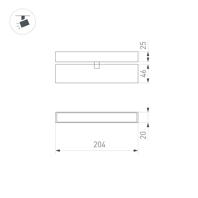 Светильник MAG-FLAT-FOLD-25-S200-6W Warm3000 (BK, 100 deg, 24V), Arlight, 034235, изображение 4 Светильник MAG-FLAT-FOLD-25-S200-6W Warm3000 (BK, 100 deg, 24V), Arlight, 034235, изображение 4