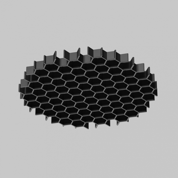 Антибликовая решётка _45мм, HoneyComb-D45, изображение 1