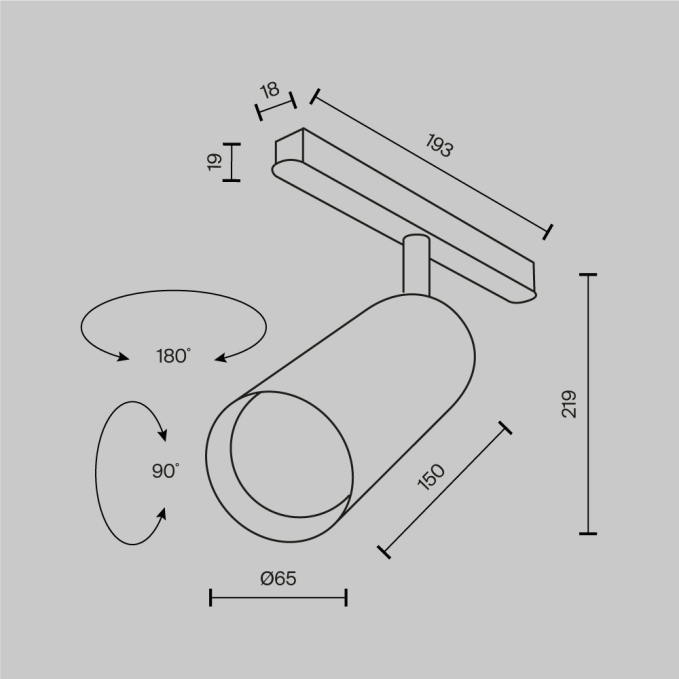 Трековый светильник Фокус / Focus Led Exility 4000K 12Вт 36°, TR032-2-12W4K-M-B, изображение 9 Трековый светильник Фокус / Focus Led Exility 4000K 12Вт 36°, TR032-2-12W4K-M-B, изображение 9