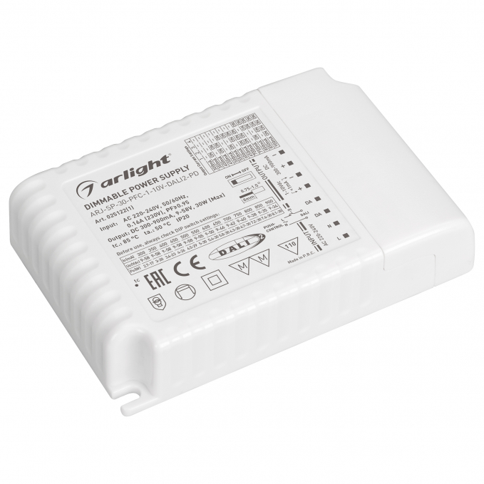Блок питания ARJ-SP-30-PFC-1-10V-DALI2-PD (30W, 300-900mA), Arlight, 025122(1), изображение 1 Блок питания ARJ-SP-30-PFC-1-10V-DALI2-PD (30W, 300-900mA), Arlight, 025122(1), изображение 1