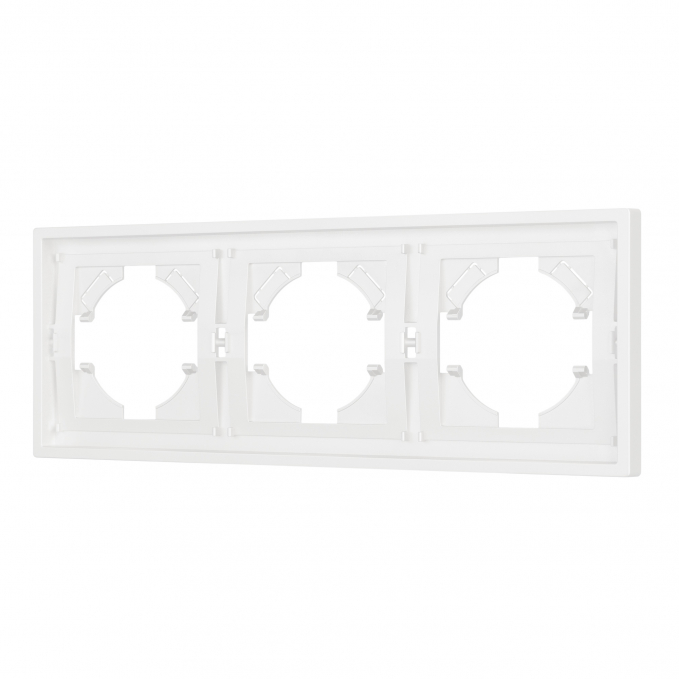 Рамка пластиковая FRM-TENDO-SFPL-3-WH, Arlight, 054653, изображение 1 Рамка пластиковая FRM-TENDO-SFPL-3-WH, Arlight, 054653, изображение 1