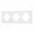 Рамка пластиковая FRM-TENDO-SFPL-3-WH, Arlight, 054653