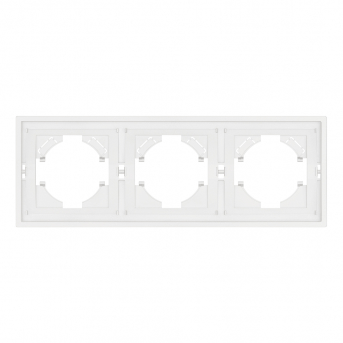 Рамка пластиковая FRM-TENDO-SFPL-3-WH, Arlight, 054653, изображение 2 Рамка пластиковая FRM-TENDO-SFPL-3-WH, Arlight, 054653, изображение 2