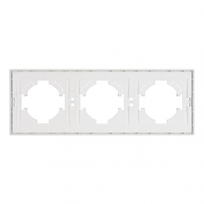 Рамка пластиковая FRM-TENDO-SFPL-3-WH, Arlight, 054653, изображение 3 Рамка пластиковая FRM-TENDO-SFPL-3-WH, Arlight, 054653, изображение 3