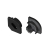 Заглушка SL-KANT-H10 BLACK с отверстием, Arlight, 049410