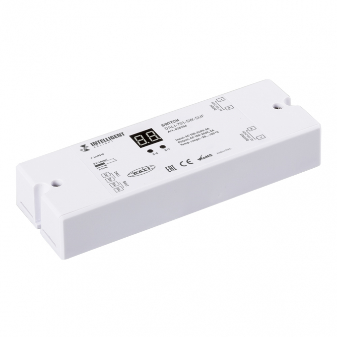 INTELLIGENT ARLIGHT Релейный модуль DALI-701-SW-SUF (BUS, 5A), Arlight, 028204, изображение 1 INTELLIGENT ARLIGHT Релейный модуль DALI-701-SW-SUF (BUS, 5A), Arlight, 028204, изображение 1