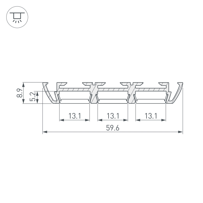 Профиль PHS-3X-2000 ANOD, Arlight, 013209, изображение 5 Профиль PHS-3X-2000 ANOD, Arlight, 013209, изображение 5