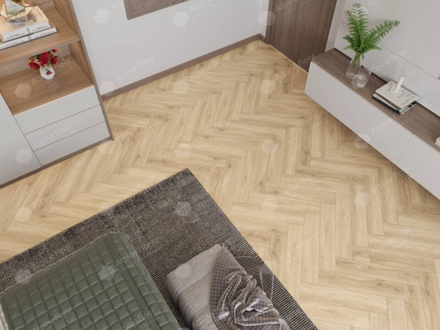 Каменный ламинат SPC Alpine Floor Parquet Light Дуб Ригель, ЕСО 13-24 MC
