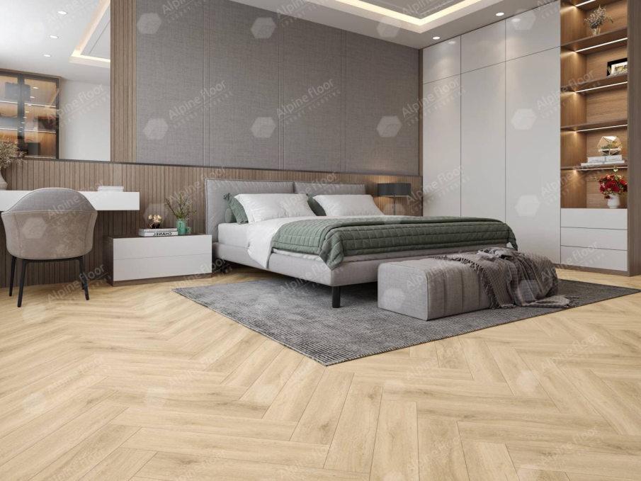 Каменный ламинат SPC Alpine Floor Parquet Light Дуб Ригель, ЕСО 13-24 MC