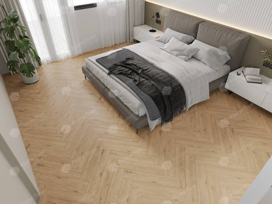 Каменный ламинат SPC Alpine Floor Parquet Light Дуб Ригель, ЕСО 13-24 MC