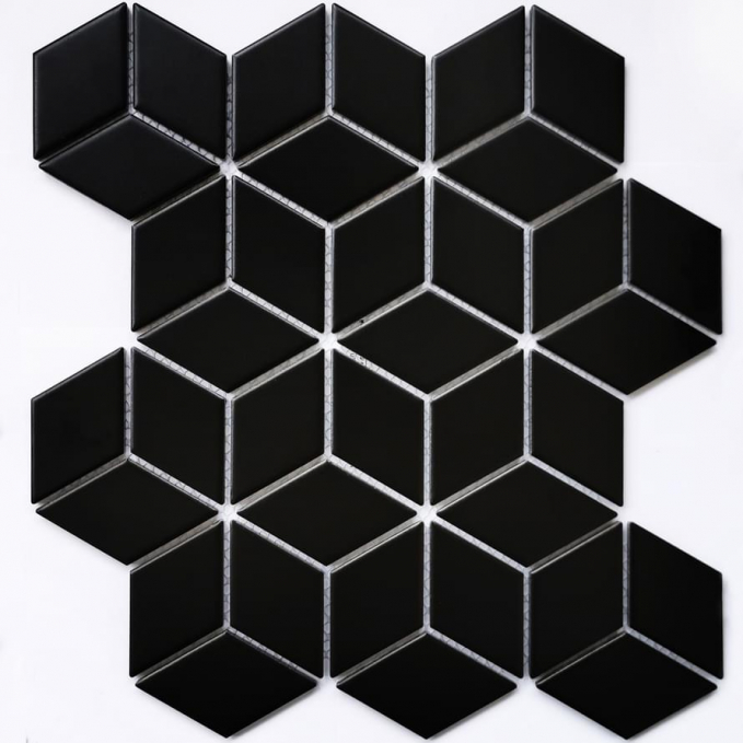 Мозаика Bonaparte Mosaics Landa Black Matt 26.7x30.9 (48*48*6) Мозаика Bonaparte Mosaics Landa Black Matt 26.7x30.9 (48*48*6)