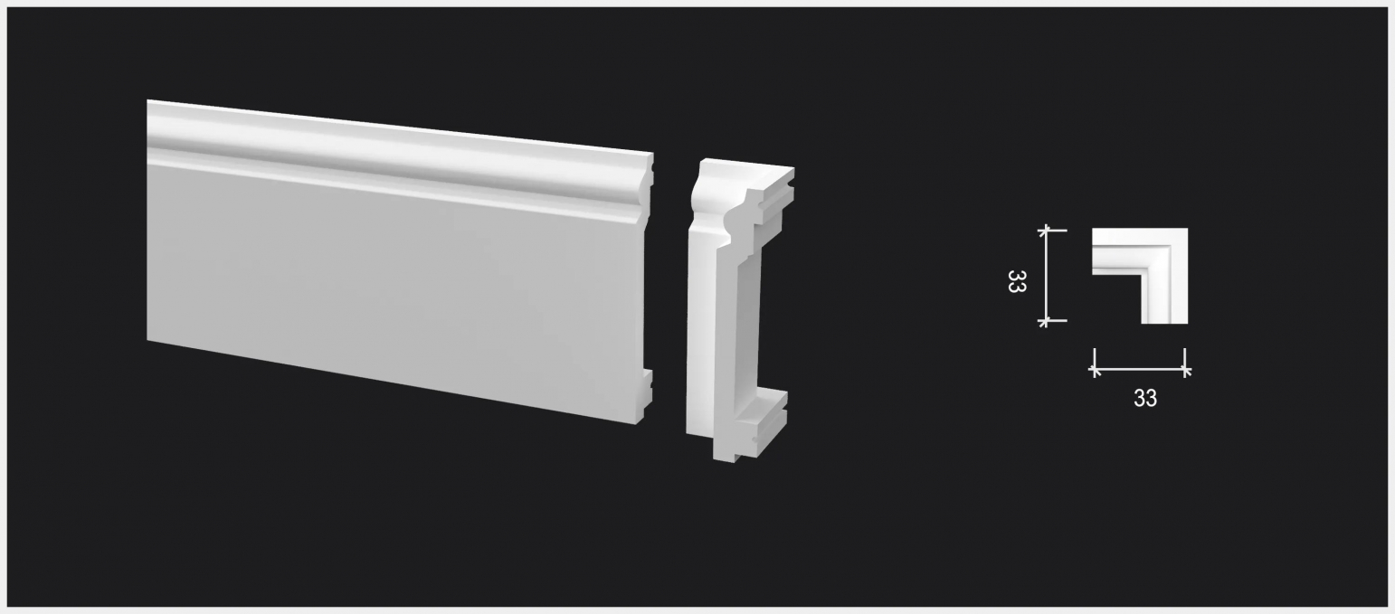 Комплектующий элемент Decor-Dizayn DD701/U1 для плинтуса - внутренний угол Комплектующий элемент Decor-Dizayn DD701/U1 для плинтуса - внутренний угол