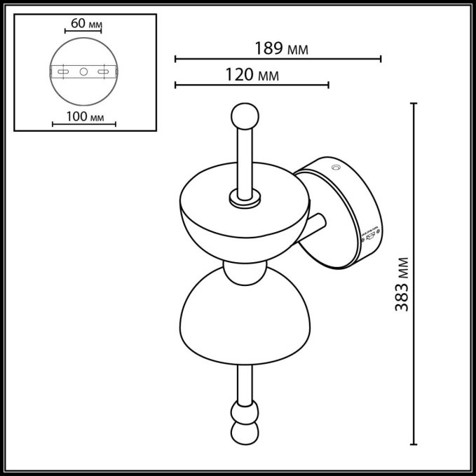 Светильник IP20 LED 7W 560Лм 3000K/3500K/4000K 220-240V FELIZ L-VISION Светильник 197 ODEON LIGHT 6685/7WL, схема товара Светильник IP20 LED 7W 560Лм 3000K/3500K/4000K 220-240V FELIZ L-VISION Светильник 197 ODEON LIGHT 6685/7WL, схема товара