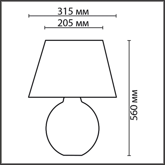 Настольная лампа E27 1*60W 220V RAMORA MODERNI LN26 485 LUMION 8134/1T, схема товара Настольная лампа E27 1*60W 220V RAMORA MODERNI LN26 485 LUMION 8134/1T, схема товара